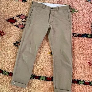 Wallace and barnes selvedge chino 30x32 khaki